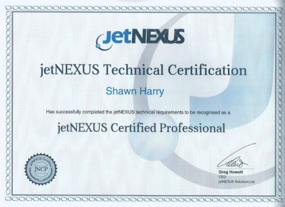 JetNexus Certified Professional