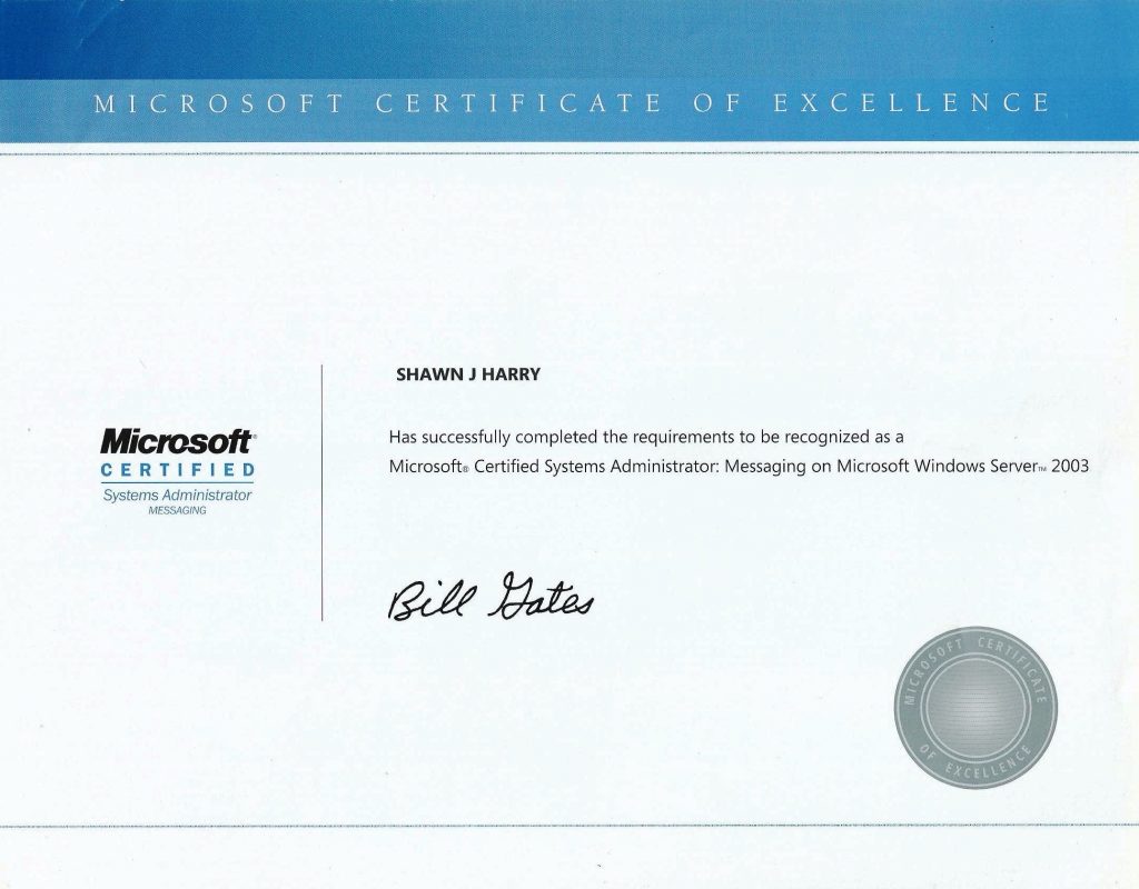Microsoft Certified Systems Administrator